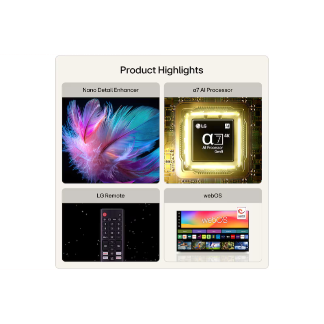 LG 85 inch NANO 4K UHD AI NU85 Smart TV - Black | 85NU850B6LA.AEI - Image 5