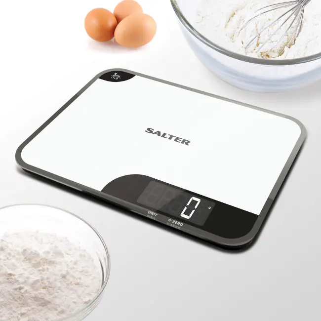 Salter Digital Kitchen Scales | White | 1064WHDR - Image 4