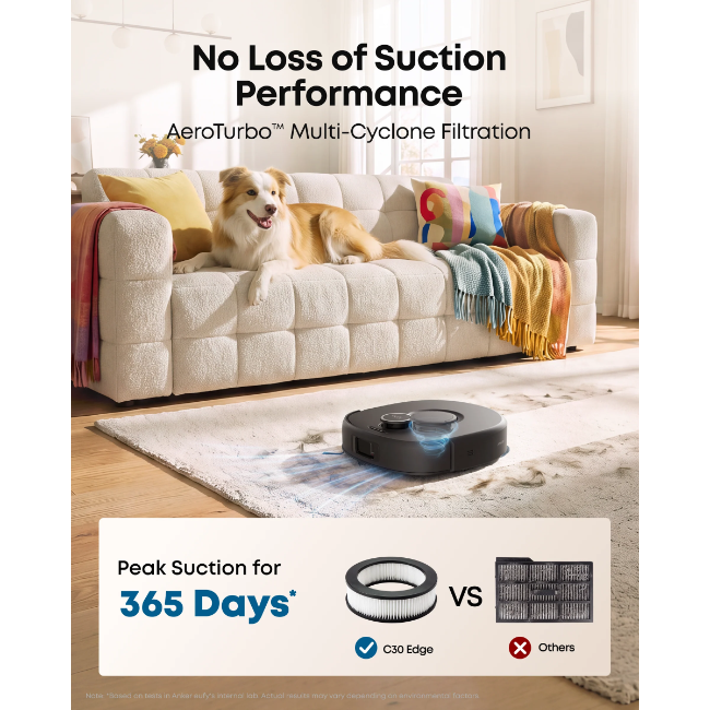 Eufy Robot Vacuum Omni C30 Edge - Black | T210QV11 - Image 9