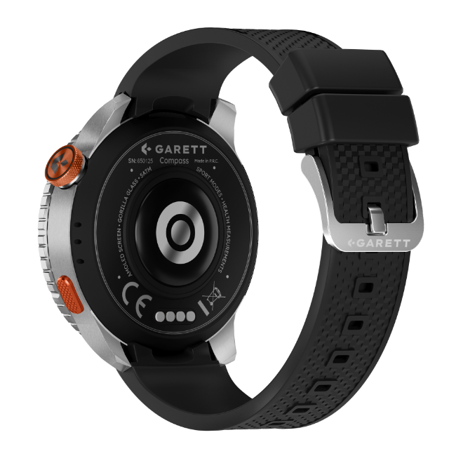 Garret Compass GPS Smartwatch - Silver Steel | COMPASS-SILVR - Image 8