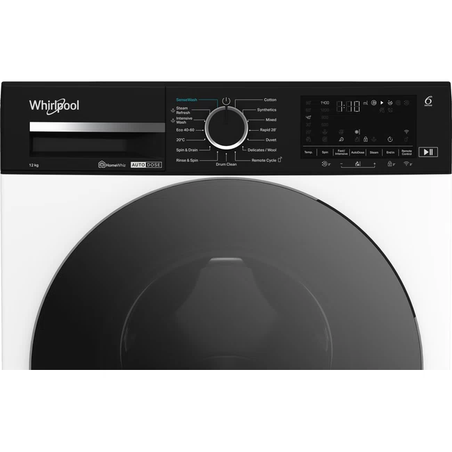 Whirlpool Freestanding Front Loading Washing Machine 12kg 1400sp - White | W0M27WADSIRE - Image 6