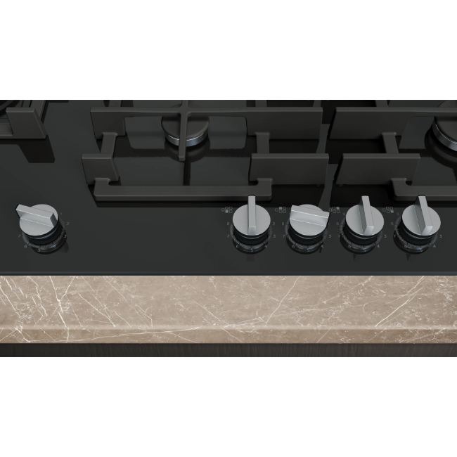 Siemens IQ500 Gas Hob 90cm Tempered Glass - Black | EP9A6MI40 - Image 2