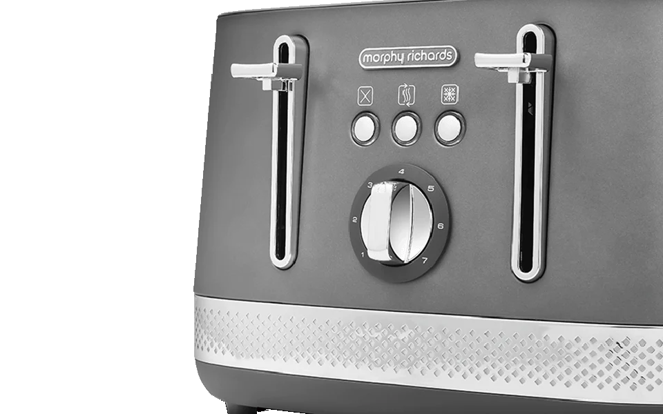 Morphy Richards 4 Slice Toaster Illuminated - Titanium Grey | 248022 - Image 5