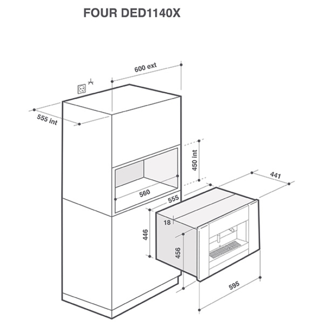 DeDietrich Built-in Espresso Coffee Machine - Absolute Black | DKD7400A - Image 2