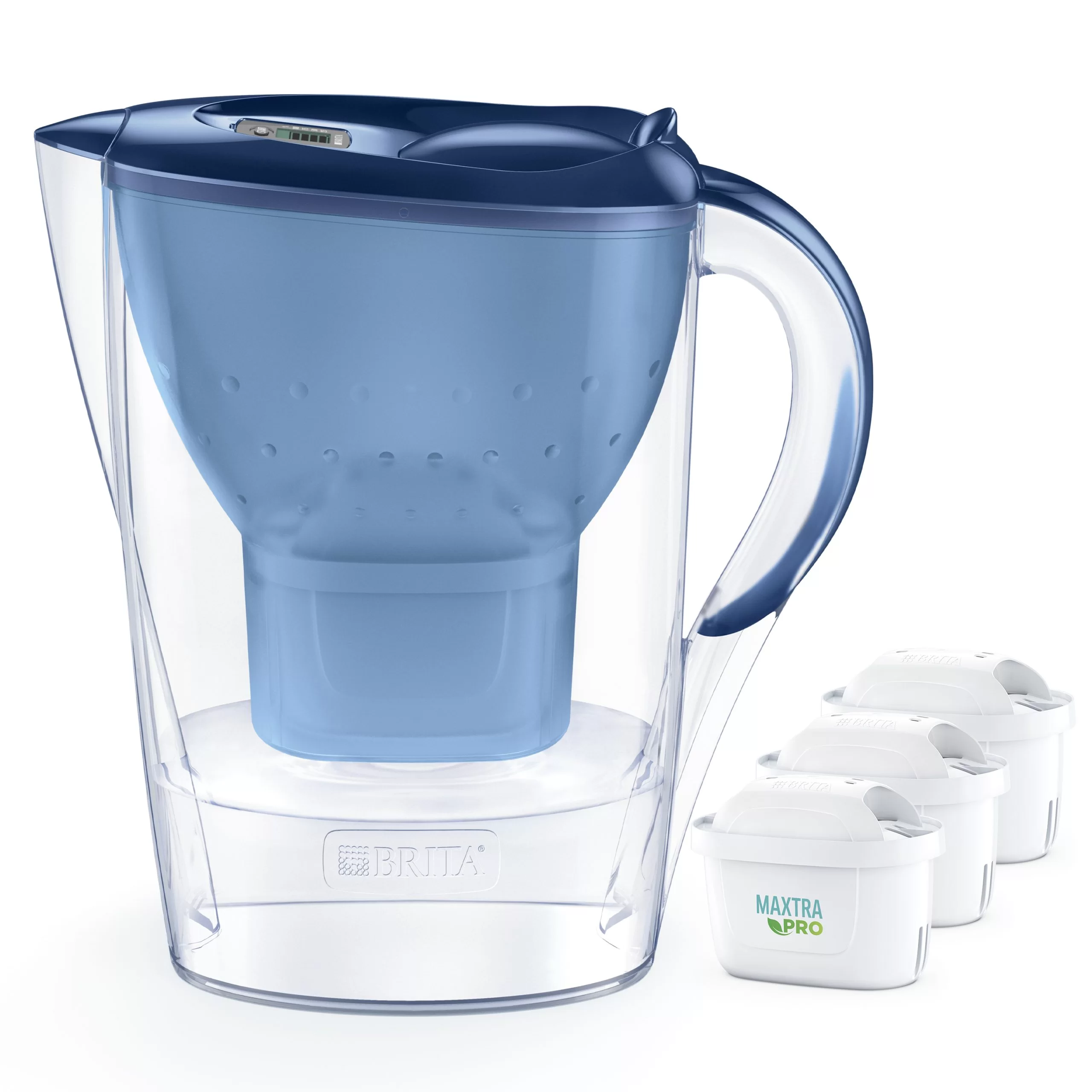 Brita 2.4L Marella Blue +3 Maxtra Pro Water Filter | S1051135 Brita 2.4L Marella Blue +3 Maxtra Pro Water Filter | S1051135