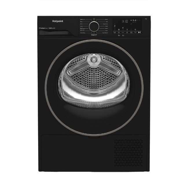 Hotpoint Freestanding Heat Pump Tumble Dryer - Black | HHDD90BBIRE