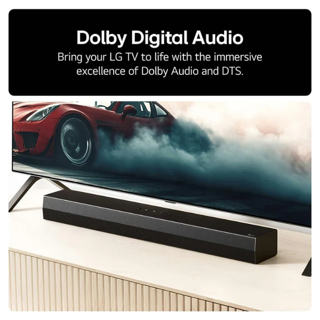 LG US20A 2.0ch Soundbar - Black | US20A.AGBRLLK - Image 6