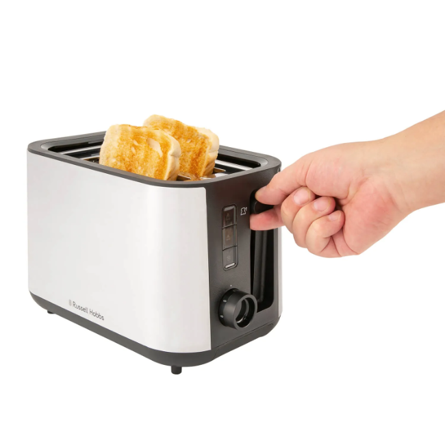 Russel Hobbs Classics 2 Slice Toaster | Brushed Stainless Steel | 27390 - Image 2