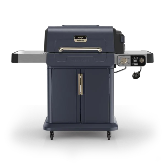 Ninja FlexFlame Gas BBQ & Outdoor Cooking System - Blue & Gold | PG301UKBL