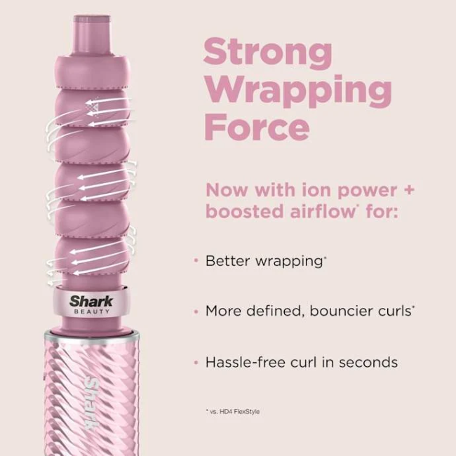 Shark FlexStyle IonCurl Hair Styler and Dryer - Pink | HD850UKPK - Image 2