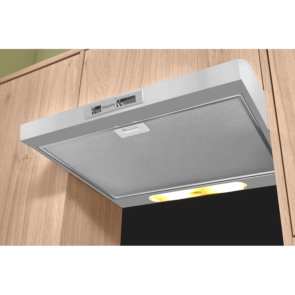 Hotpoint Integrated Cooker Hood - Silver |  PSLMO 65F LS X - Image 2 Hotpoint Integrated Cooker Hood - Silver |  PSLMO 65F LS X - Image 2