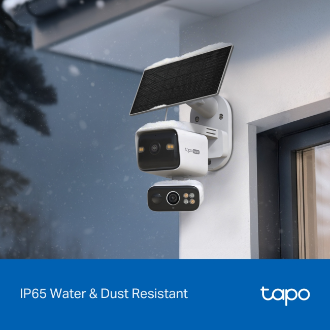 TP-Link Solar-Powered Dual-Lens Pan/Tilt Security Camera Kit | TC93DKIT - Image 9