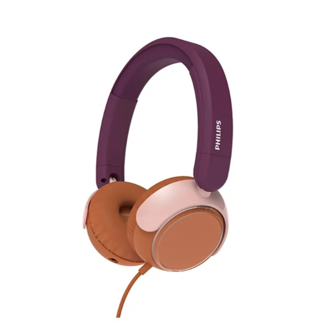 Philips Kids' On-Ear Headphones | Purple | TAK2000MP