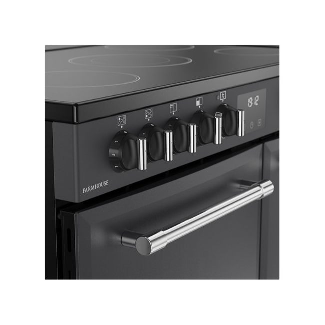 Belling Farmhouse 90cm Ceramic Range Cooker - Anthracite | FH90EANT - Image 5