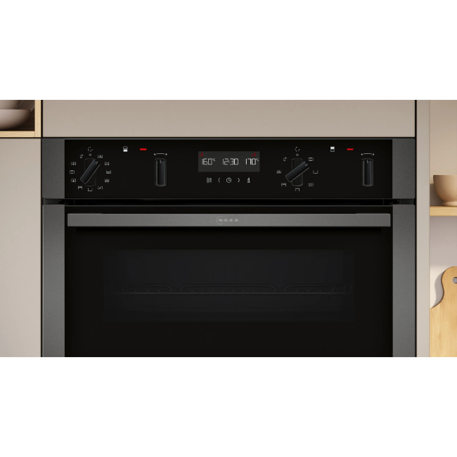 Neff N50 Built-In Double Oven - Black/Graphite | U2ACH7AG7B - Image 2