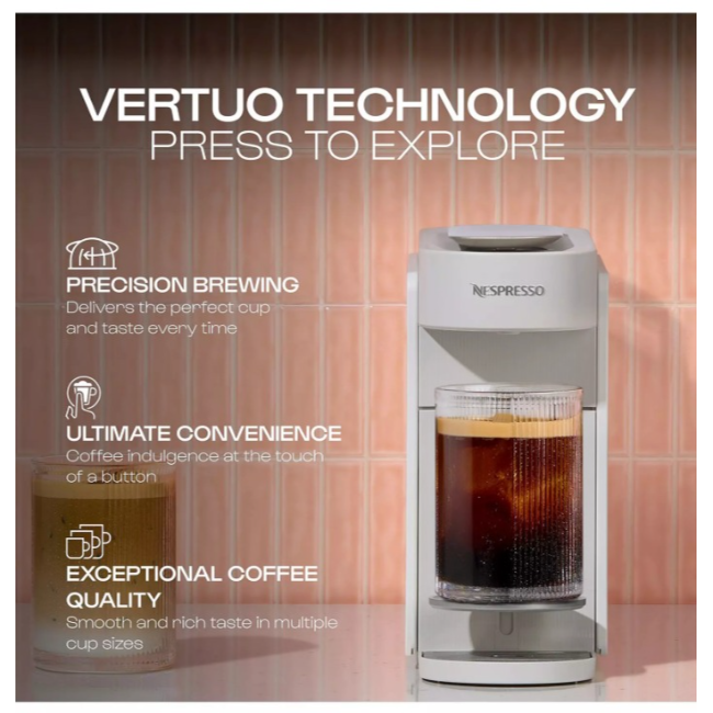 DeLonghi Nespresso Vertuo Up Pod Coffee Machine | ENV200.W - Image 5