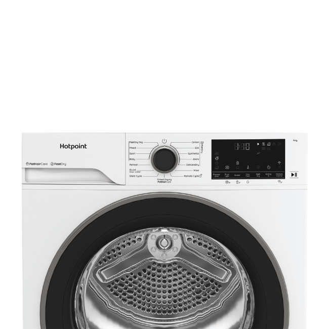 Hotpoint Freestanding Heatpump Dryer - White | HHDW90WWIRE - Image 5