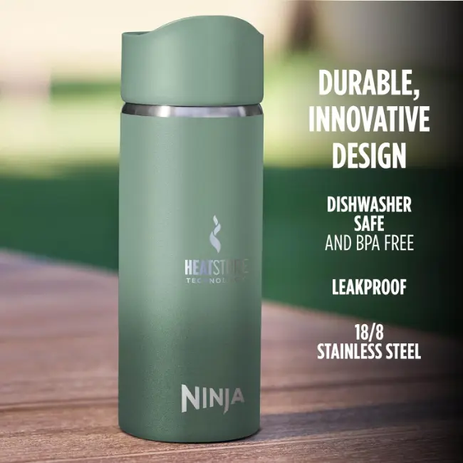 Ninja Sip Perfect Travel Mug | 400ml | Green | DW1603EUUKGN - Image 6