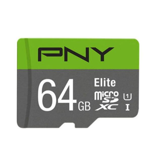 PNY 64GB Micro SD Memory Card | SDUX64GU185GW-GE - Image 1