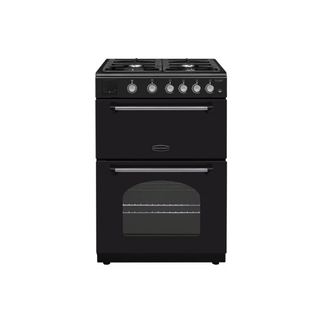 Rangemaster 60cm Classic Gas Cooker -  Black & Chrome | CLA60NGFBL/C Rangemaster 60cm Classic Gas Cooker -  Black & Chrome | CLA60NGFBL/C