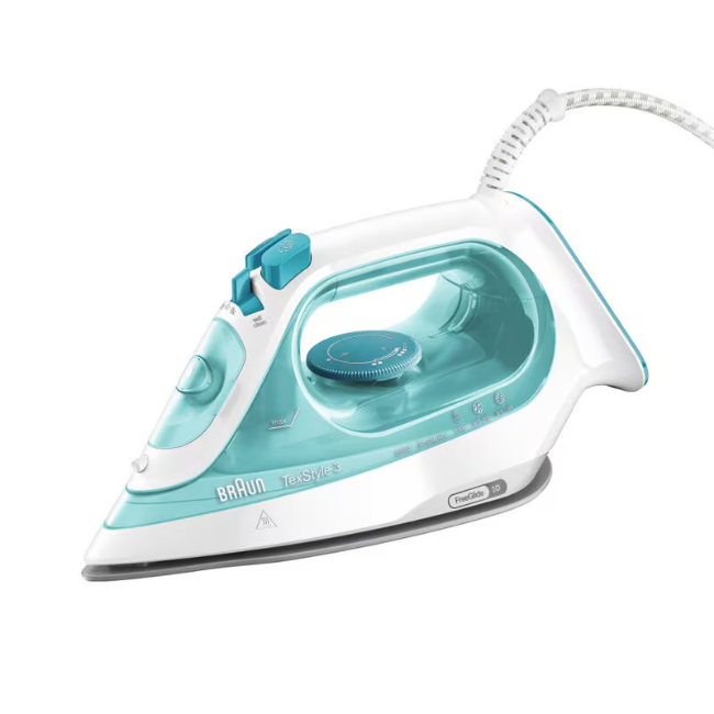 Braun TexStyle 3 Steam Iron | Green | SI3041GR Braun TexStyle 3 Steam Iron | Green | SI3041GR