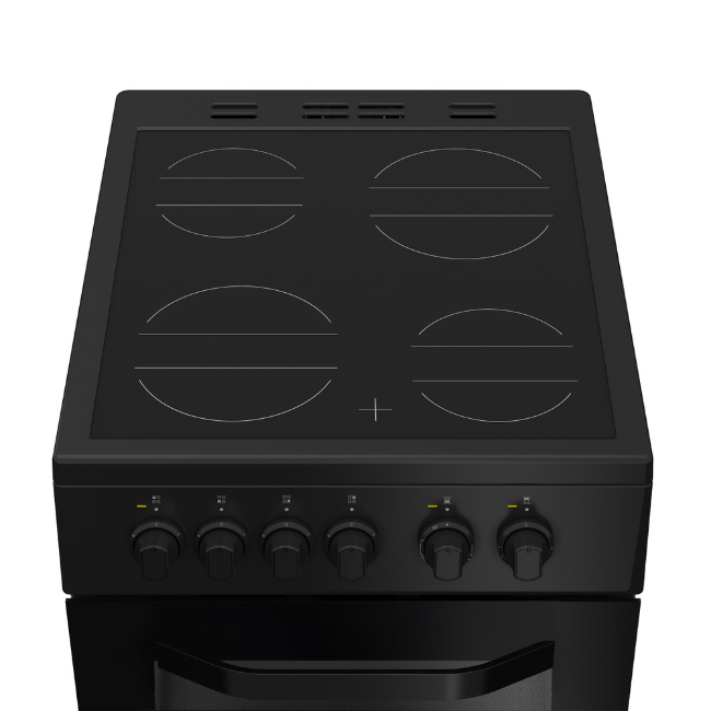 Hotpoint Freestanding Electric Double Cooker - Black | HTE5VCB - Image 3
