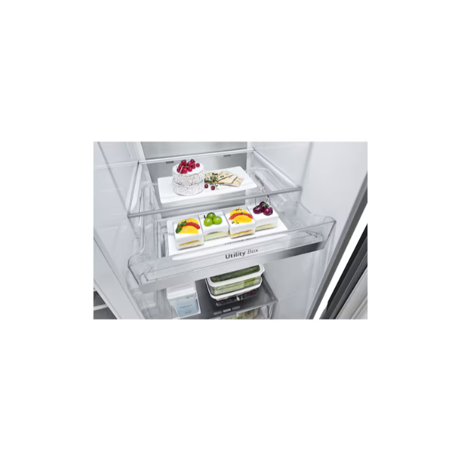 LG 628L InstaView™ Side-By-Side Fridge Freezer - Brushed Steel | GSXE91BSAD - Image 7