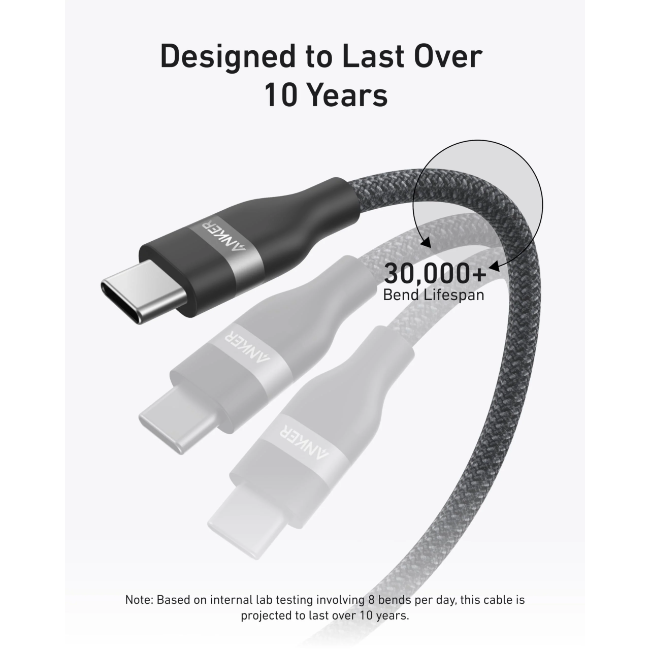Anker USB-C Cable | 1 Meter | A82E2H11 - Image 3