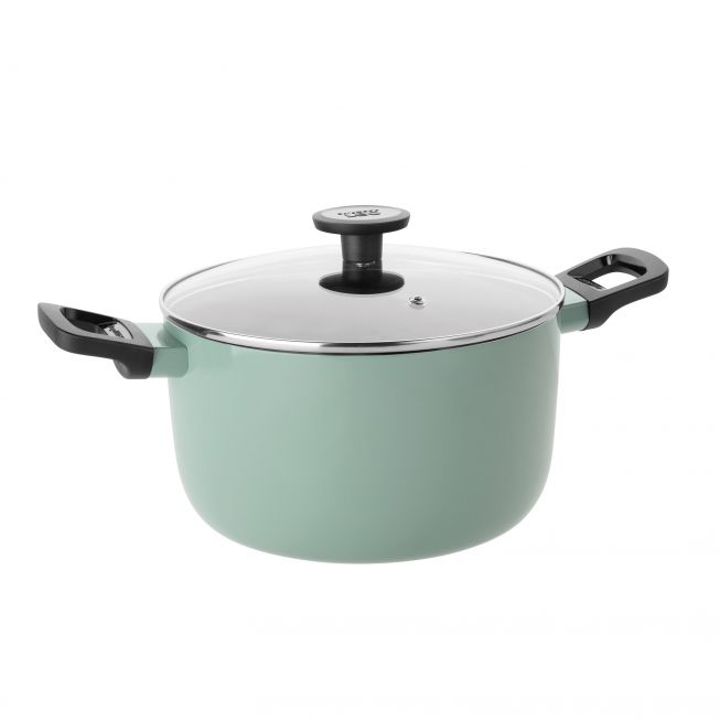 Berghoff Covered Stockpot 24cm - Sage Leo | 3950331 Berghoff Covered Stockpot 24cm - Sage Leo | 3950331