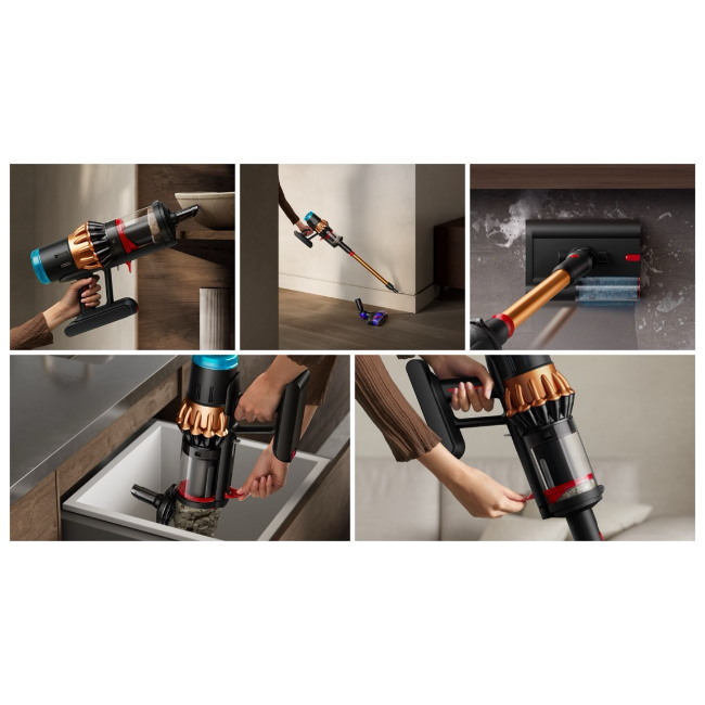 Dyson V16 Piston Animal Cordless Vacuum - Black/Gold | 499085-01 - Image 7 Dyson V16 Piston Animal Cordless Vacuum - Black/Gold | 499085-01 - Image 7