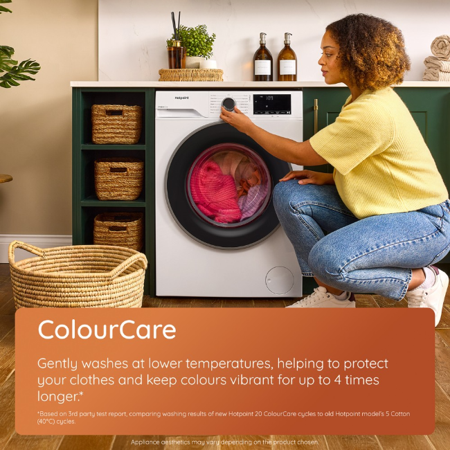 Hotpoint Fabric Care Washing Machine 12kg 1400sp - White | HBCA123CAREUK - Image 14