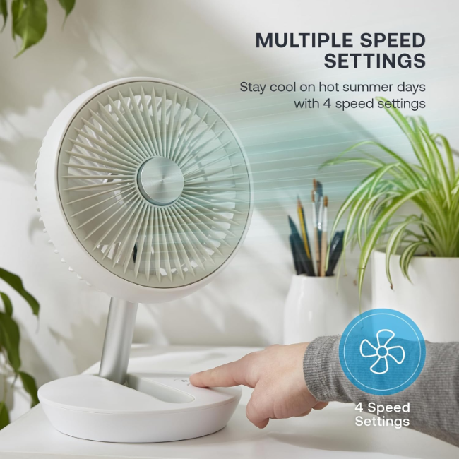 Dimplex Rechargeable Desk Fan | White | DXRCFN - Image 3
