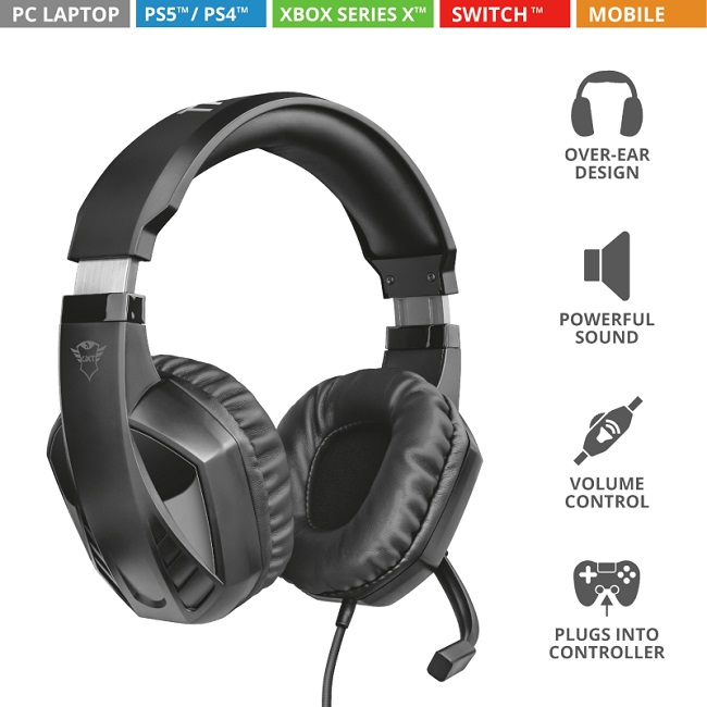 Trust GXT 412 Celaz Multiplatform Gaming Headset T23373 - Image 2