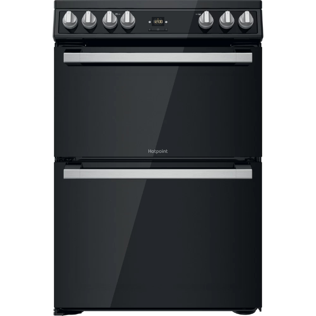 Hotpoint 60cm Electric Cooker with Ceramic Hob - Black | HDT67V9H2CB/UK Hotpoint 60cm Electric Cooker with Ceramic Hob - Black | HDT67V9H2CB/UK