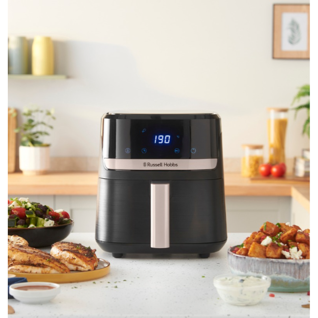Russell Hobbs Satisfry Airfryer 4.3l | Black & Champagne | 27610 - Image 6