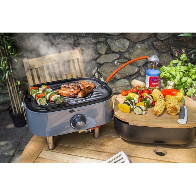 Sahara Portable Mini BBQ Grey | SAHARA-MINIIR-GREY Sahara Portable Mini BBQ Grey | SAHARA-MINIIR-GREY