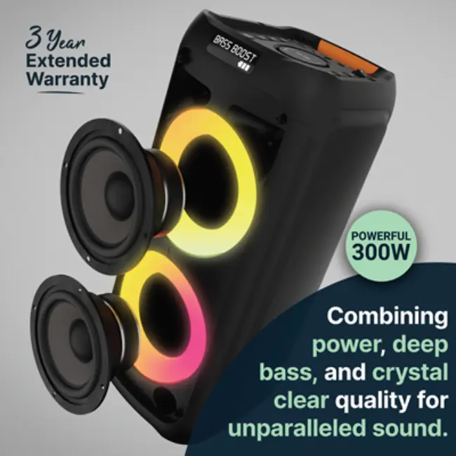 Majority Bluetooth Karaoke Speakers P300 | 1000002884 - Image 2 Majority Bluetooth Karaoke Speakers P300 | 1000002884 - Image 2