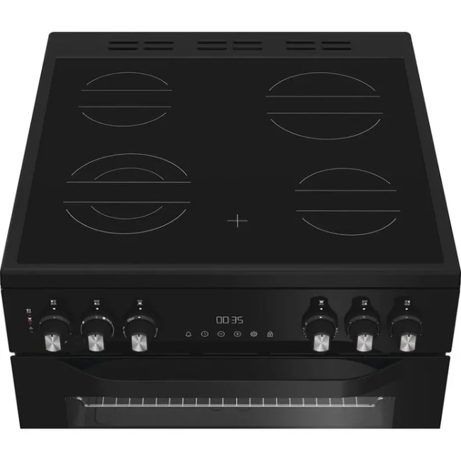 Hotpoint 60cm Freestanding Electric Double Cooker with Air Fryer - Black | HDE6VDCASB1 - Image 3