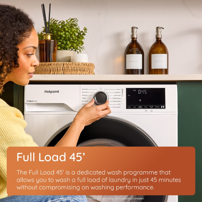 Hotpoint Fabric Care Washing Machine 12kg 1400sp - White | HBCA123CAREUK - Image 10