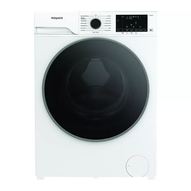Hotpoint AntiStain Washer Dryer 8/6kg 1400sp - White | HBD8680ANTISTAIN - Image 1