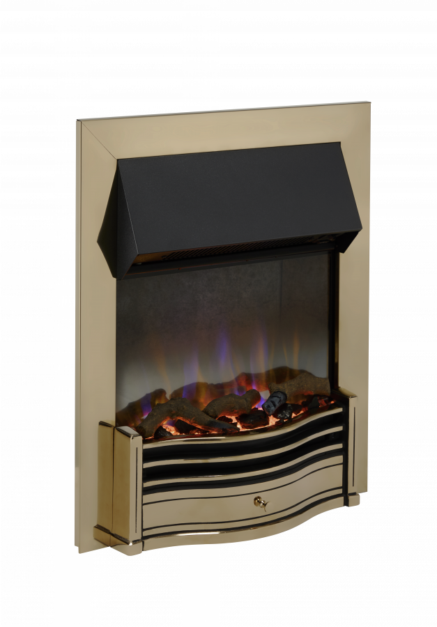 Dimplex Optiflame Dumfries Antique Brass 3D Inset Fire 2Kw - Image 1 Dimplex Optiflame Dumfries Antique Brass 3D Inset Fire 2Kw - Image 1
