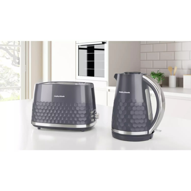 Morphy Richards Hive Grey 2 Slice Toaster | 220033 - Image 3