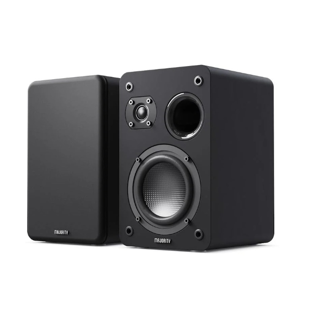 Majority D70X Passive Bookshelf Speakers | Black | 1000003082 - Image 1