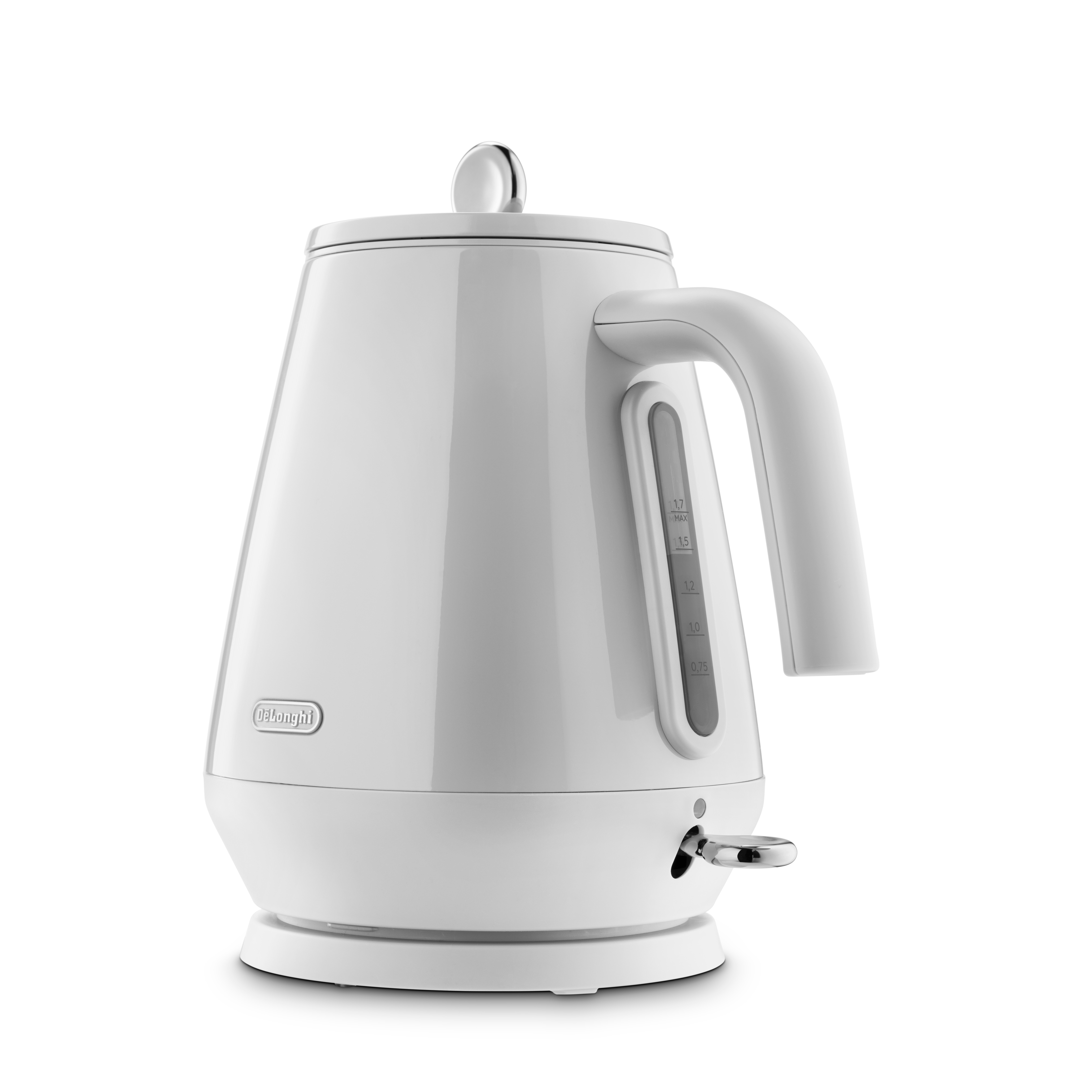 Delonghi Eclettica Rapid Boil Kettle - White | KBY3001.W - Image 4 Delonghi Eclettica Rapid Boil Kettle - White | KBY3001.W - Image 4