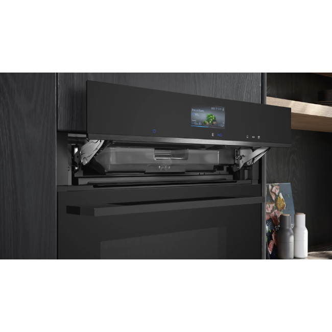 Siemens IQ700 Built-In Oven with Steam Function 60x60 cm - Black | HS736G1B1B - Image 3
