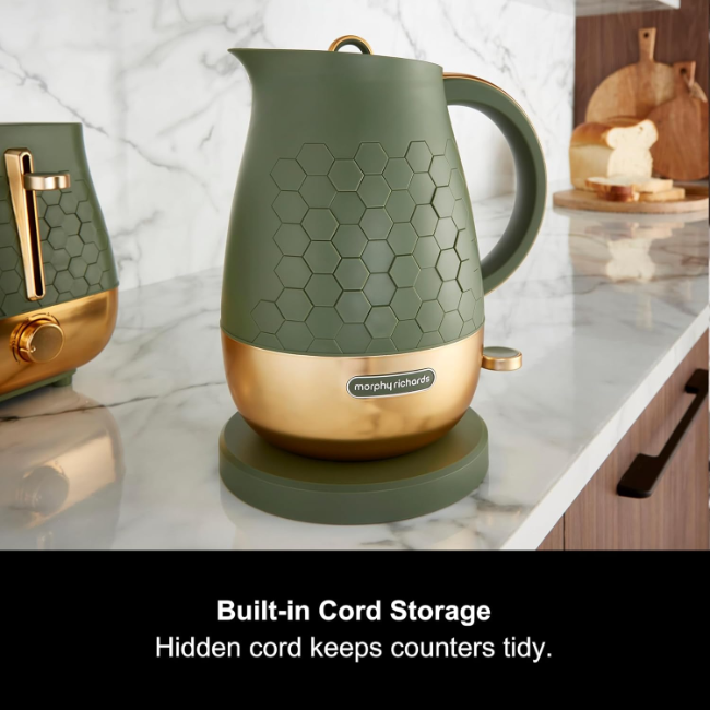 Morphy Richards Cassini 1.7L Jug Kettle | Olivine Green | 103022 - Image 2
