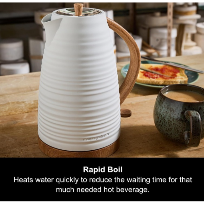 Morphy Richards Clay 1.7L Jug Kettle | White | 103102 - Image 2