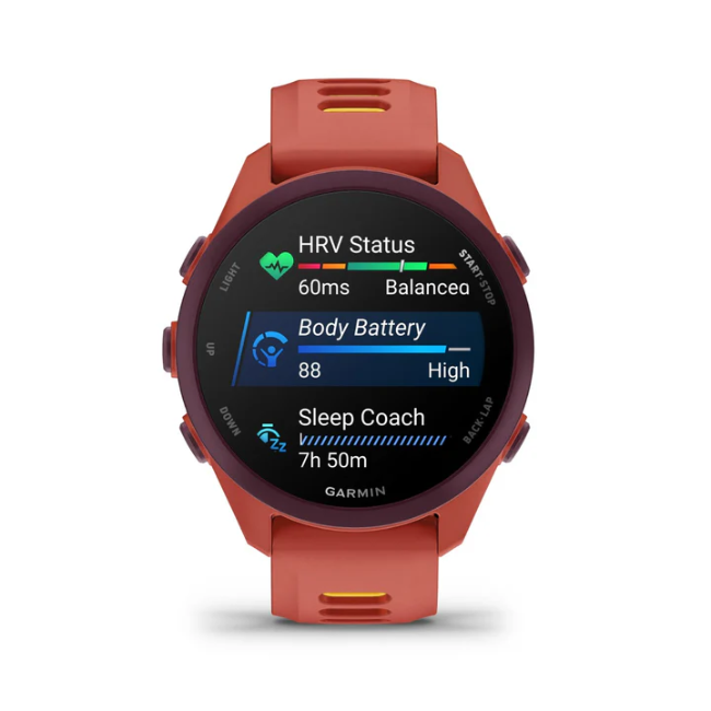 Garmin Forerunner 170 Music - Red Pink with Red Pink/Mango Band | 010-03920-13 - Image 7