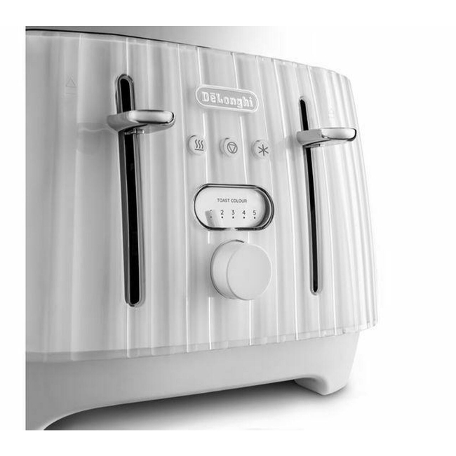 DeLonghi Ballerina 4 Slice Toaster - White | CTD4003.W - Image 3