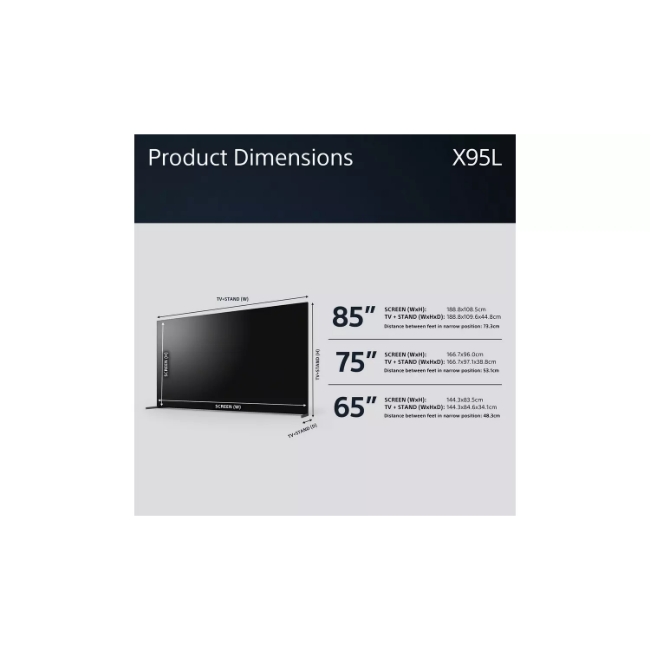 Sony Bravia XR 65" 4K Mini LED HDR Smart TV | XR65X95LU - Image 5 Sony Bravia XR 65" 4K Mini LED HDR Smart TV | XR65X95LU - Image 5